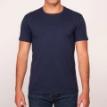 Camiseta azul navi hombre con frase raspafiesta white recoleta curva