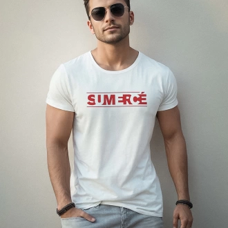 Camiseta colombiana para hombre con frase sumercé