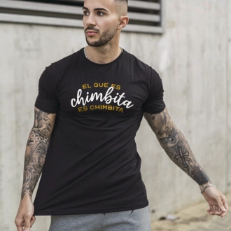 Camiseta colombiana para hombre con frase el que es chimbita es chimbita