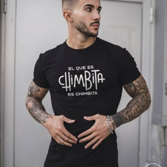 Camiseta colombiana para hombre con frase chimbita