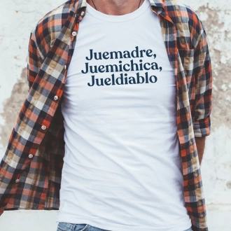 Camiseta colombiana para hombre con frase juemadre
