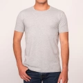 Camiseta gris jaspe hombre con frase la vida es un ratico navy blue spicy rice variant