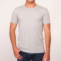 Camiseta gris jaspe hombre con frase sumercé navy blue akzidenz grotesk