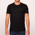 Camiseta negra hombre con frase sabrosura tropical white recoleta curva