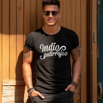 Camiseta colombiana para hombre con frase indio patirrajao
