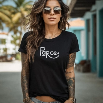 Camiseta colombiana para mujer con frase parce