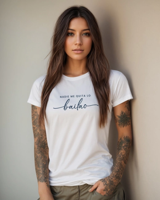Camisetas colombianas estampadas para mujer